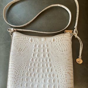 White Brahmin bag and wallet